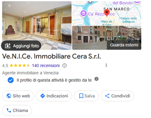 vendita porzione palazzo veneziano